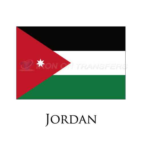 Jordan flag Iron-on Stickers (Heat Transfers)NO.1903